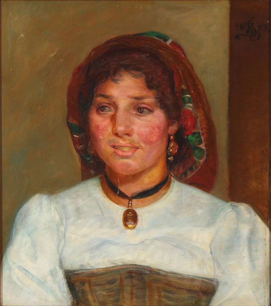 Kristian Zahrtmann - Giovane donna italiana, 1893